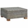 vidaXL Coffee Table GENDT Natural Rattan Kubu Grey 67 x 60 x 30 cm