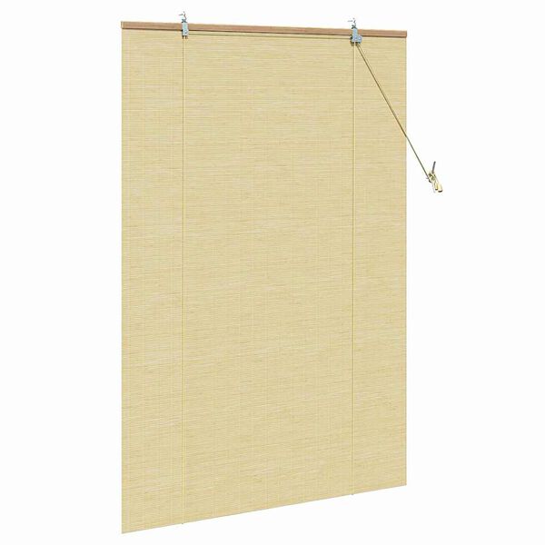 vidaXL Roller Blind with Curtains Manual Nature 100 x 160 cm Bamboo
