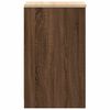 vidaXL Garage Storage Cabinet Brown Oak 40x51x85 cm Solid Wood Pine