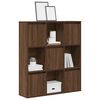 vidaXL Bookcase Brown Oak 89x24x101.5 cm Engineered Wood