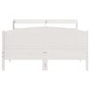 vidaXL Bed Frame without Mattress White 120x190 cm Small Double Solid Wood Pine