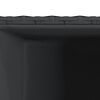 vidaXL Garden Planter Black 30x30x60 cm Poly Rattan
