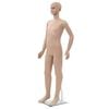vidaXL Full Body Child Mannequin with Glass Base Beige 140 cm