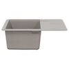 vidaXL Sink Grey 560 x 460 mm 80% Quartz and 20% Resin