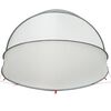 vidaXL Pool Dome Folding Manual Grey and Orange 430 x 430 x 210 cm