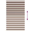vidaXL Zebra Blind Brown 150x200 cm Fabric Width 145.9 cm Polyester