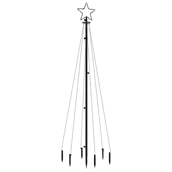 vidaXL Christmas Tree with Spike Blue 108 LEDs 180 cm