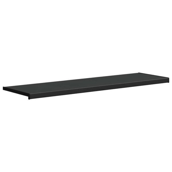 vidaXL Window Sill Black with Wood Grain 120 x 40 x 4.5 cm PVC