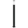 vidaXL Bollard Lights with Outlet 3 pcs 110 cm Black IP44