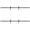 vidaXL Sliding Door Hardware Kit 213,5 cm Steel Black