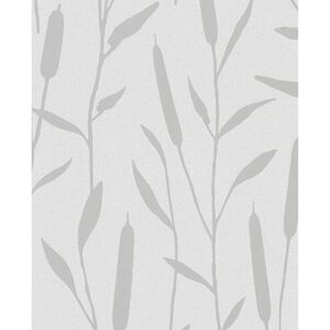 Noordwand Wallpaper Topchic Reed Plumes Metallic Grey