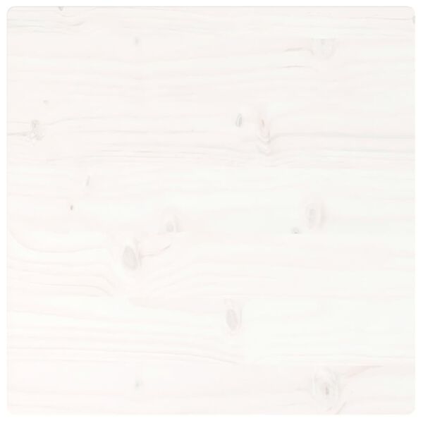 vidaXL Table Top White 60x60x2.5 cm Solid Wood Pine Square