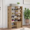 vidaXL Shoe Cabinet with Shelf 2 pcs Artisan Oak Engineered Wood