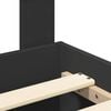 vidaXL Bed Frame with Headboard Black 120 x 200 cm Engineered Wood