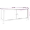vidaXL TV Cabinet with Doors Grey Sonoma 102x35x45 cm Engineered Wood