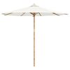 vidaXL Garden Parasol Cream White &Oslash; 270 x 260 cm Bamboo