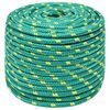 vidaXL Multipurpose Utility Rope 14 mm 100 m Green PP 1275 kg Max Load