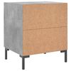 vidaXL Bedside Cabinet Concrete Grey 40x35x47.5 cm Engineered Wood