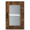 vidaXL Kitchen Wall Cabinet with Glass Door Lucca Smoked Oak