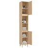 vidaXL Bathroom Cabinet Sonoma Oak 30x30x190 cm Engineered Wood