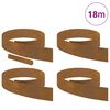 vidaXL Lawn Edging 4 pcs Rusty 450 x 0.05 x 15 cm Weathering Steel