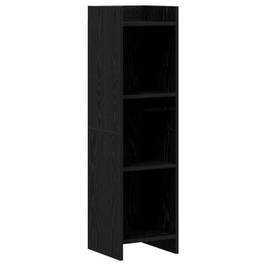 vidaXL Bookcase Black Oak 30 x 30 x 111 cm Engineered Wood