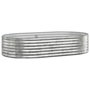 vidaXL Garden Raised Bed Galvanised Steel 175x100x36 cm Silver