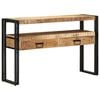 vidaXL Console Table Brown 120 x 33 x 75 cm Solid Mango Wood