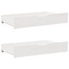 vidaXL Daybed with Drawers without Mattress White 90x200 cm Solid Wood