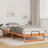 vidaXL Bed Frame Brown 80 x 220 cm Solid Pine Wood