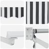 vidaXL Electric Retractable Awning Anthracite and White 3 x 2 m