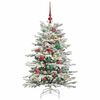 vidaXL Artificial Hinged Christmas Tree White 120 cm PE and PVC