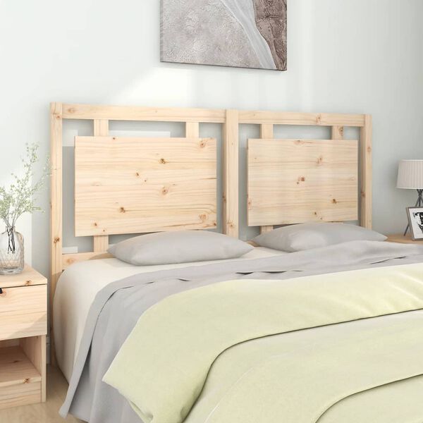 vidaXL Bed Headboard 155.5x4x100 cm Solid Pine Wood