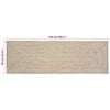 vidaXL Area Rugs Rectangular Natural and White 60 x 250 cm Jute