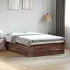 vidaXL Bed Frame without Mattress Brown Oak 160x200 cm