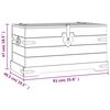 vidaXL Storage Chest Mexican Pine Corona Range 91x49.5x47 cm