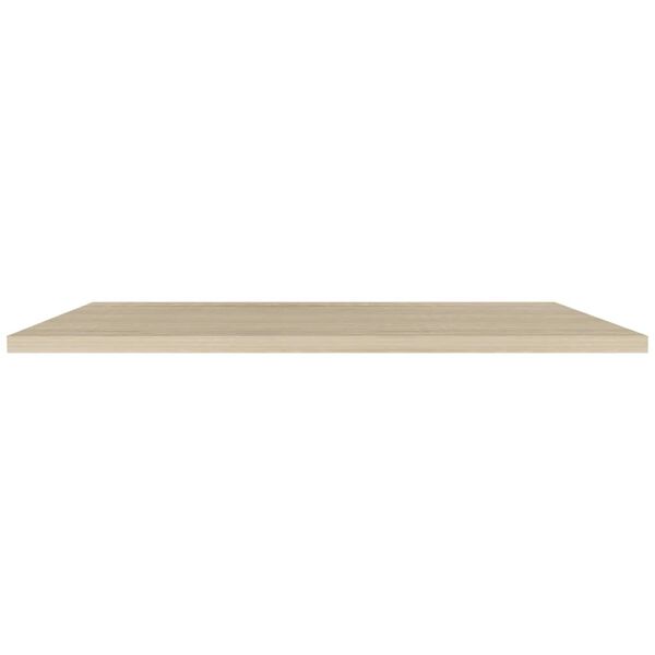 vidaXL Floating Wall Shelves 4 pcs Oak 120x23.5x3.8 cm MDF