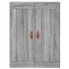 vidaXL Highboard Grey Sonoma 69.5x34x180 cm Engineered Wood