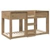 vidaXL Bunk Bed for Kids Artisan Oak 80 x 200 cm Engineered Wood
