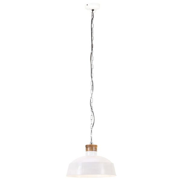vidaXL Industrial Hanging Lamp 58 cm White E27