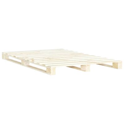 vidaXL Pallet Bed Frame Solid Pine Wood 160x200 cm