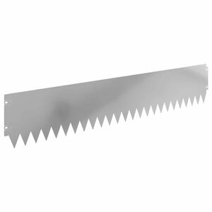 vidaXL Lawn Edging 10 pcs 103 x 20 cm Steel Silver
