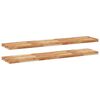 vidaXL Floating Shelves 2 pcs 140x30x4 cm Oil Finished