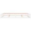 vidaXL Bed Frame without Mattress White 140x190 cm Solid Wood