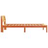 vidaXL Bed Frame with Headboard Wax Brown 80 x 200 cm Solid Pine Wood