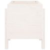 vidaXL Garden Planter White 62x50x57 cm Solid Wood Pine