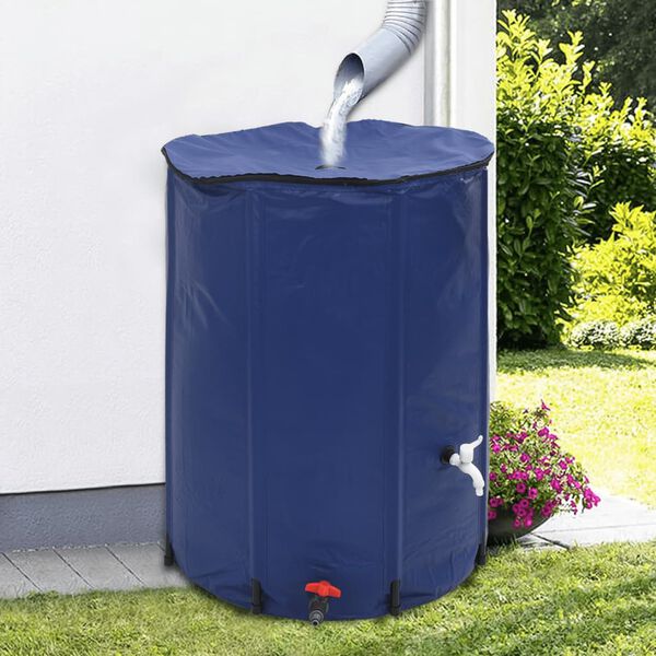 vidaXL Water Tank with Tap Foldable 750 L PVC