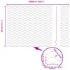 vidaXL Fence Post Silver 100 x 0.4 m (36 mm mesh) Steel