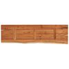 vidaXL Wall Shelf 110x30x2.5 cm Rectangular Solid Wood Acacia Live Edge