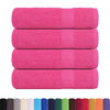 vidaXL Bath Towels "FROGN" 4 pcs Pink 100x150 cm 360 gsm